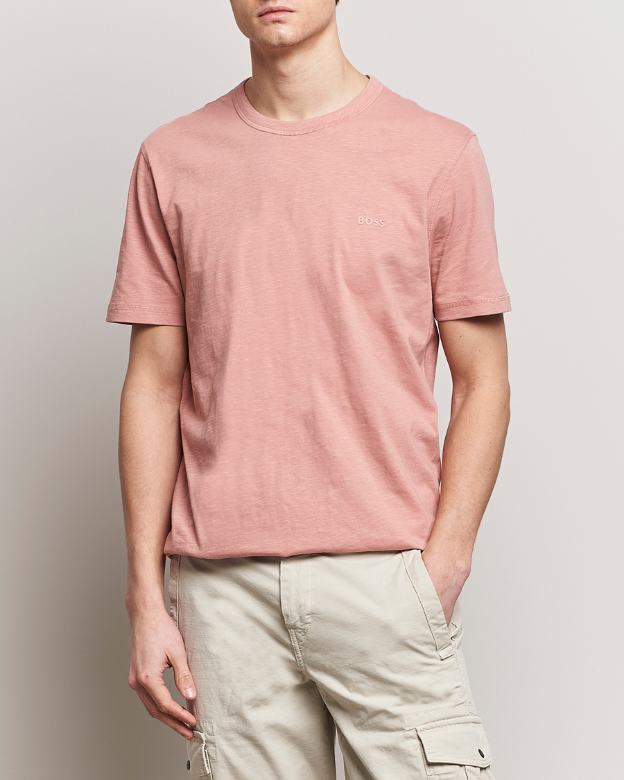 Herr | T-Shirts | BOSS ORANGE | Tegood Crew Neck T-Shirt Open Pink