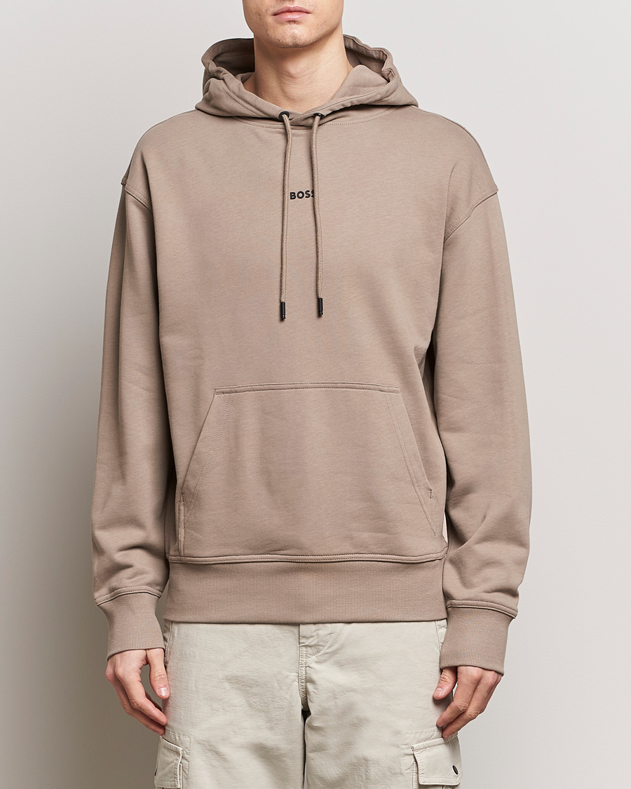 Herr | Kläder | BOSS ORANGE | WeSmall Logo Hoodie Open Brown