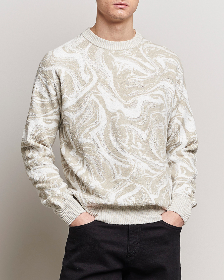 Herr | Sweatshirts | BOSS ORANGE | Kliam Printed Sweatshirt Light Beige