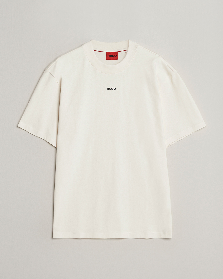 Herr | T-Shirts | HUGO | Dapolino Crew Neck T-Shirt Open White