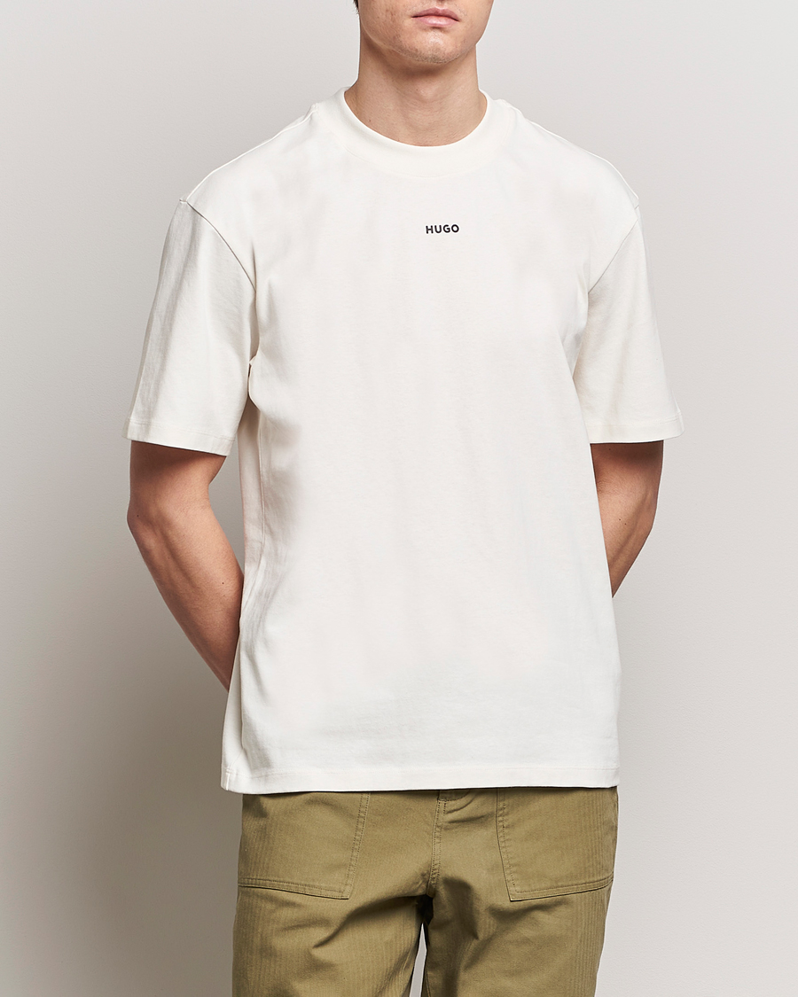 Herr | Kläder | HUGO | Dapolino Crew Neck T-Shirt Open White