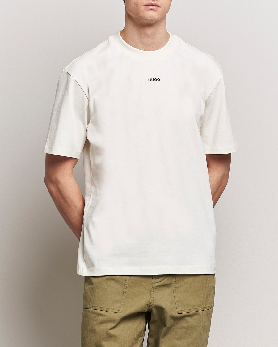 Herr | HUGO | HUGO | Dapolino Crew Neck T-Shirt Open White