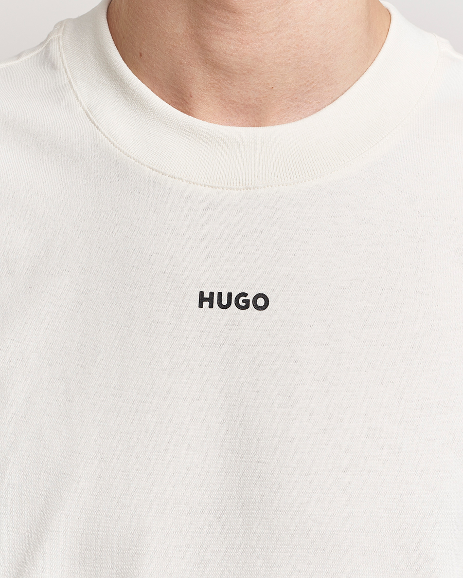 Herr | T-Shirts | HUGO | Dapolino Crew Neck T-Shirt Open White