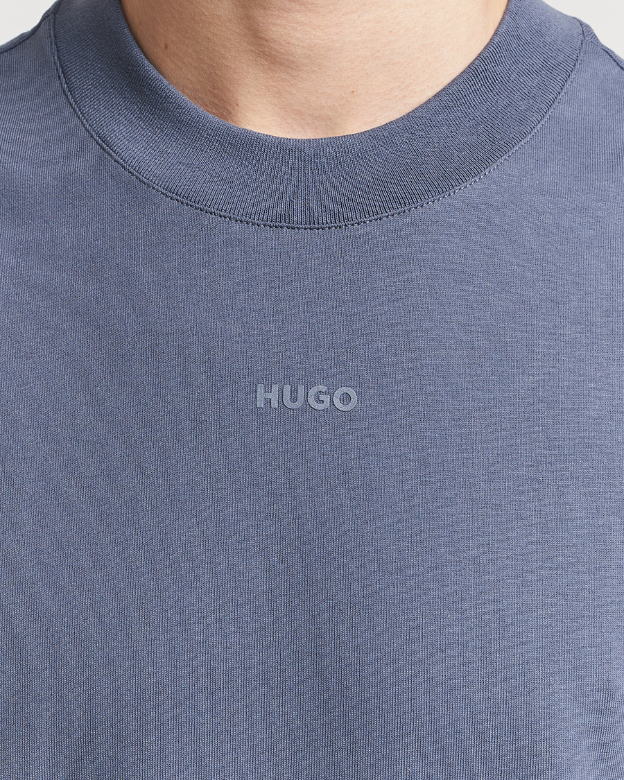 Herr | T-Shirts | HUGO | Dapolino Crew Neck T-Shirt Open Blue