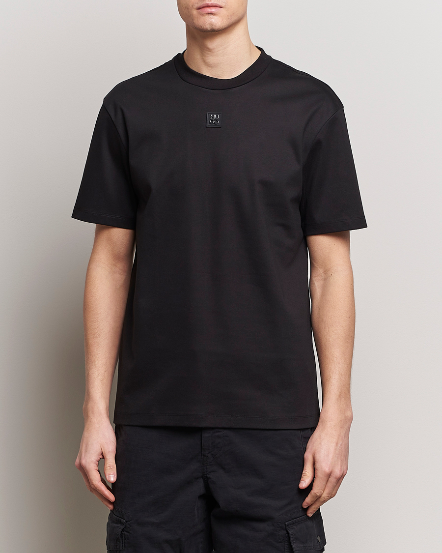 Herr | BOSS | HUGO | Dalile Logo Crew Neck T-Shirt Black