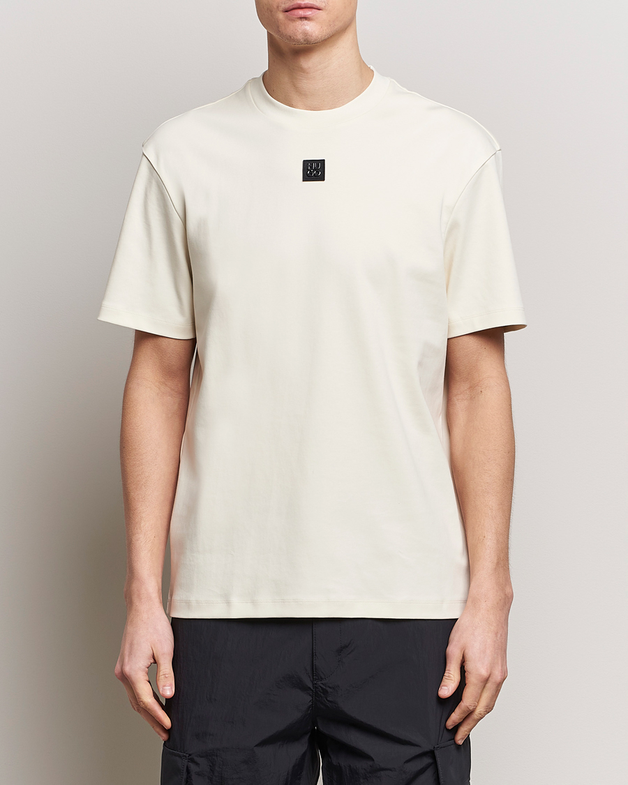 Herre | HUGO | HUGO | Dalile Logo Crew Neck T-Shirt Open White