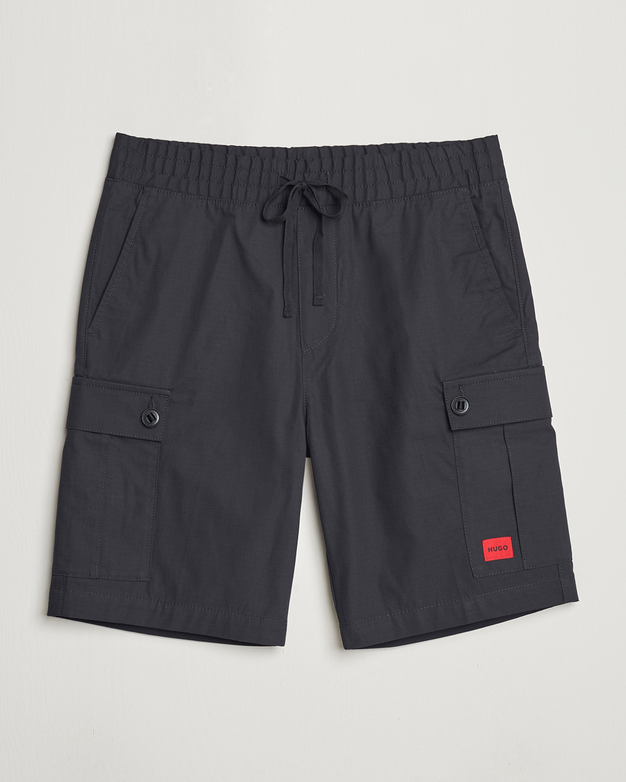 Herr | Shorts | HUGO | Garlio Cotton Cargo Shorts Black