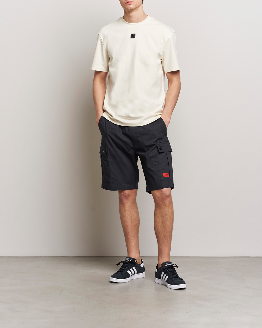 Herr | Shorts | HUGO | Garlio Cotton Cargo Shorts Black