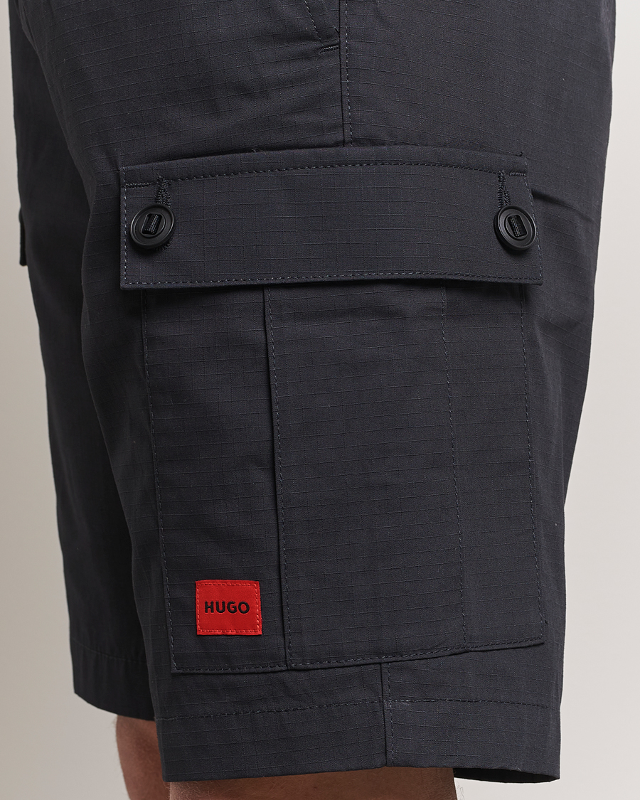 Herr | Shorts | HUGO | Garlio Cotton Cargo Shorts Black
