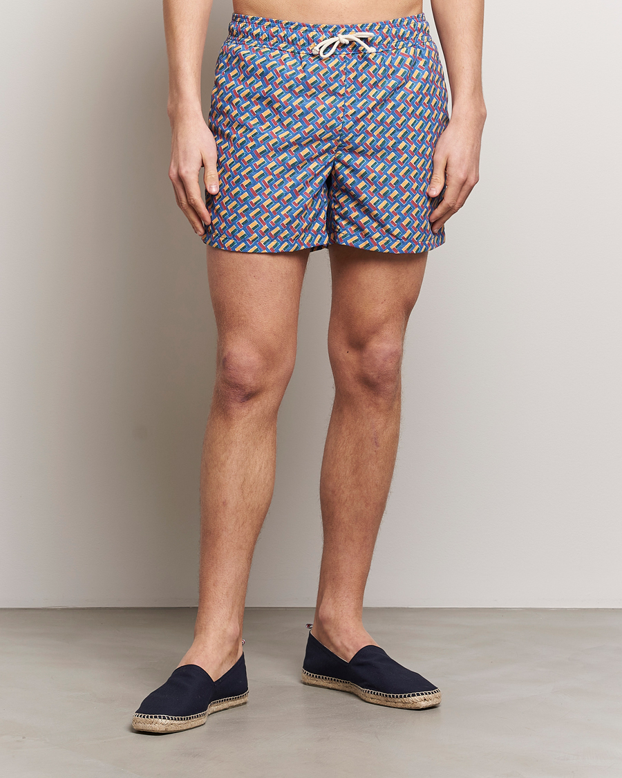 Herr | Italian Department | Ripa Ripa | Meandro Printed Swimshorts Blue