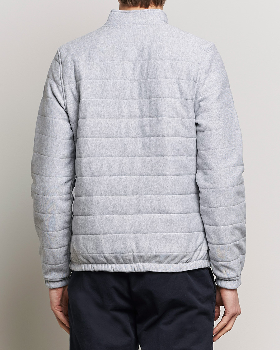 Herr | Tröjor | Stenströms | Cotton Collage Zip Jacket Grey