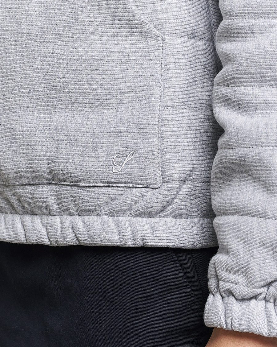Herr | Tröjor | Stenströms | Cotton Collage Zip Jacket Grey