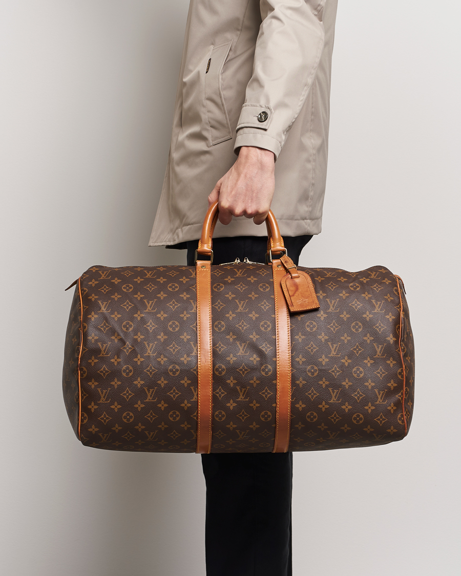 Herr | Louis Vuitton Pre-Owned Keepall 55 Bag Monogram | Louis Vuitton Pre-Owned | Keepall 55 Bag Monogram