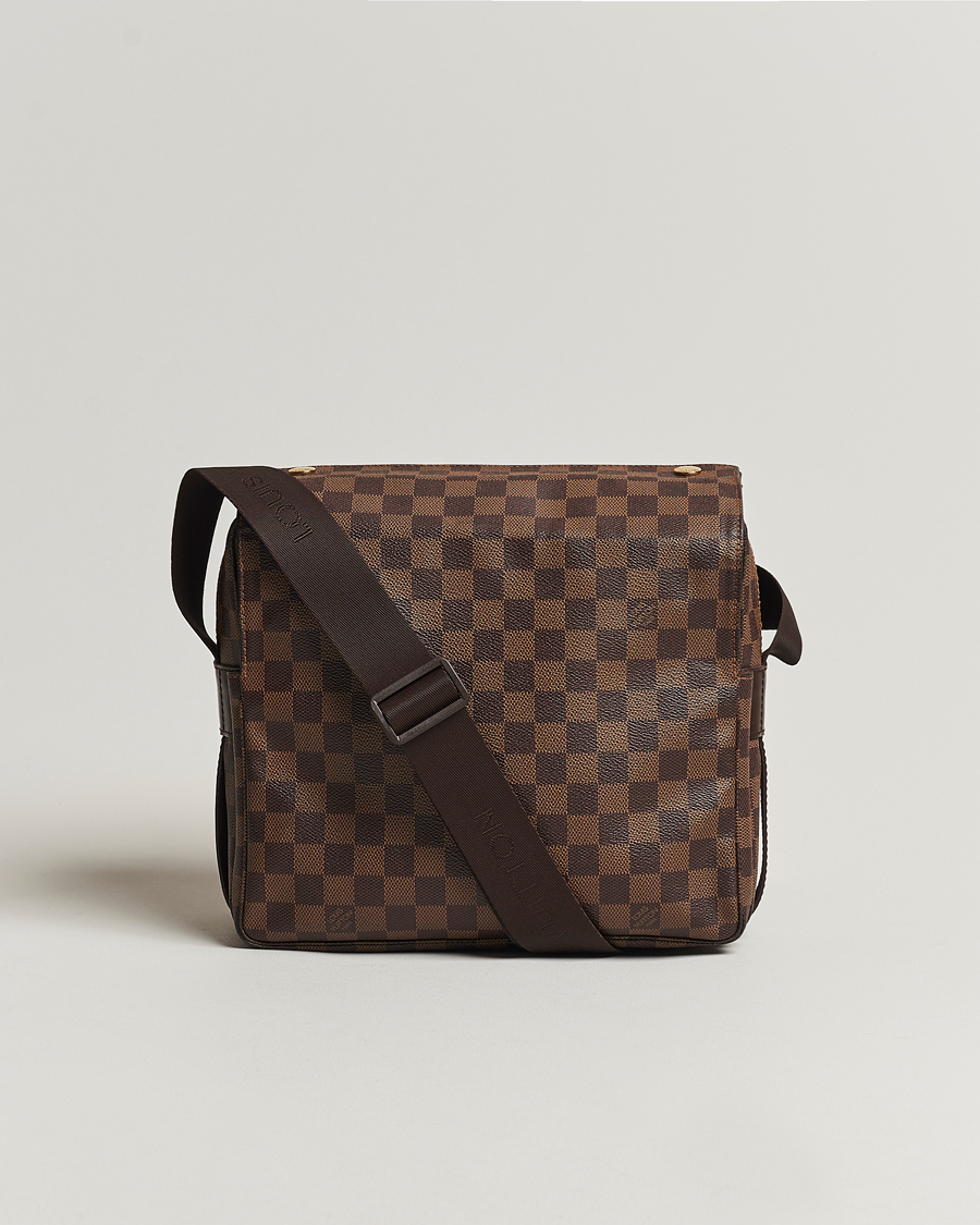 Herr | Louis Vuitton Pre-Owned Naviglio Messenger Bag Damier Ebene | Louis Vuitton Pre-Owned | Naviglio Messenger Bag Damier Ebene