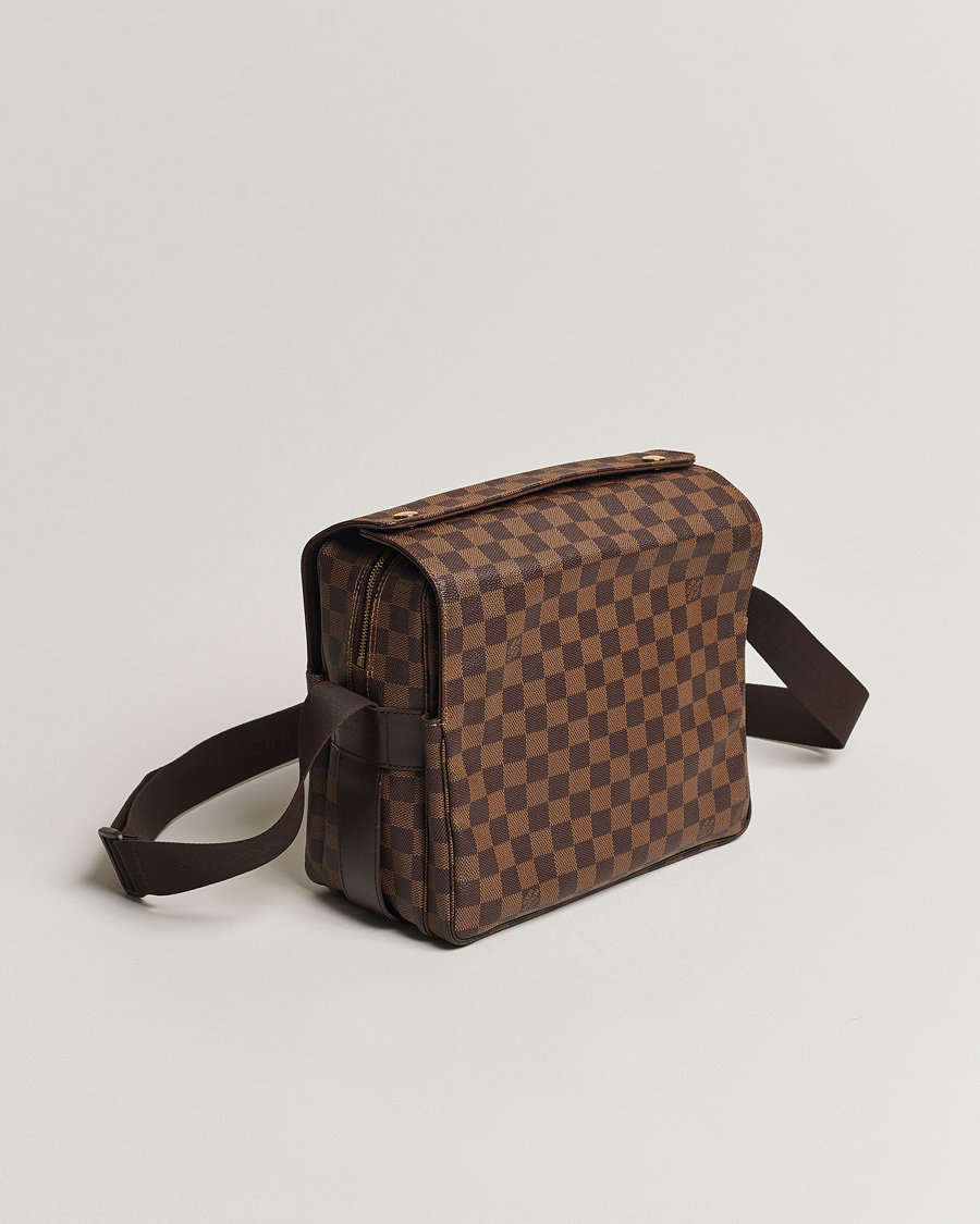 Herr | Louis Vuitton Pre-Owned Naviglio Messenger Bag Damier Ebene | Louis Vuitton Pre-Owned | Naviglio Messenger Bag Damier Ebene