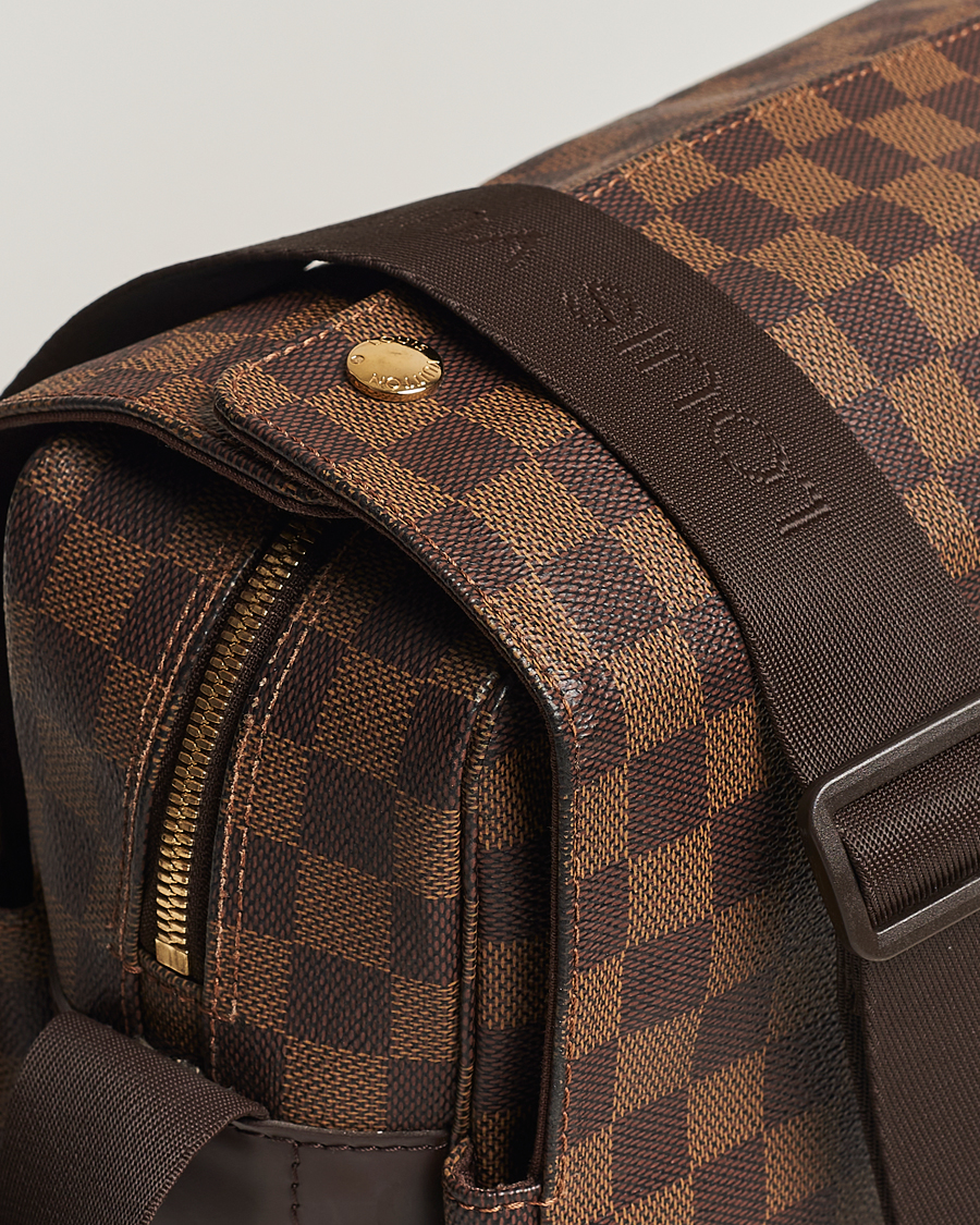 Herr | Louis Vuitton Pre-Owned Naviglio Messenger Bag Damier Ebene | Louis Vuitton Pre-Owned | Naviglio Messenger Bag Damier Ebene
