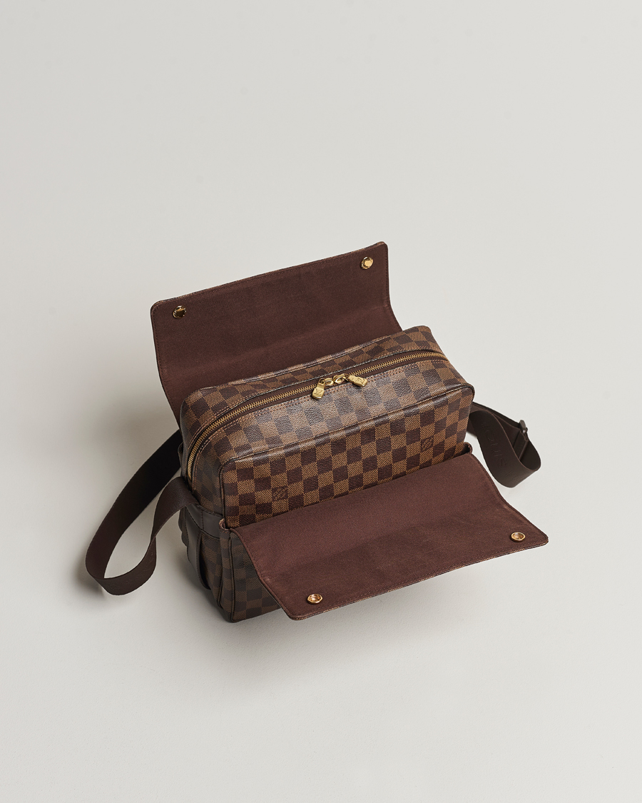 Herr | Louis Vuitton Pre-Owned Naviglio Messenger Bag Damier Ebene | Louis Vuitton Pre-Owned | Naviglio Messenger Bag Damier Ebene