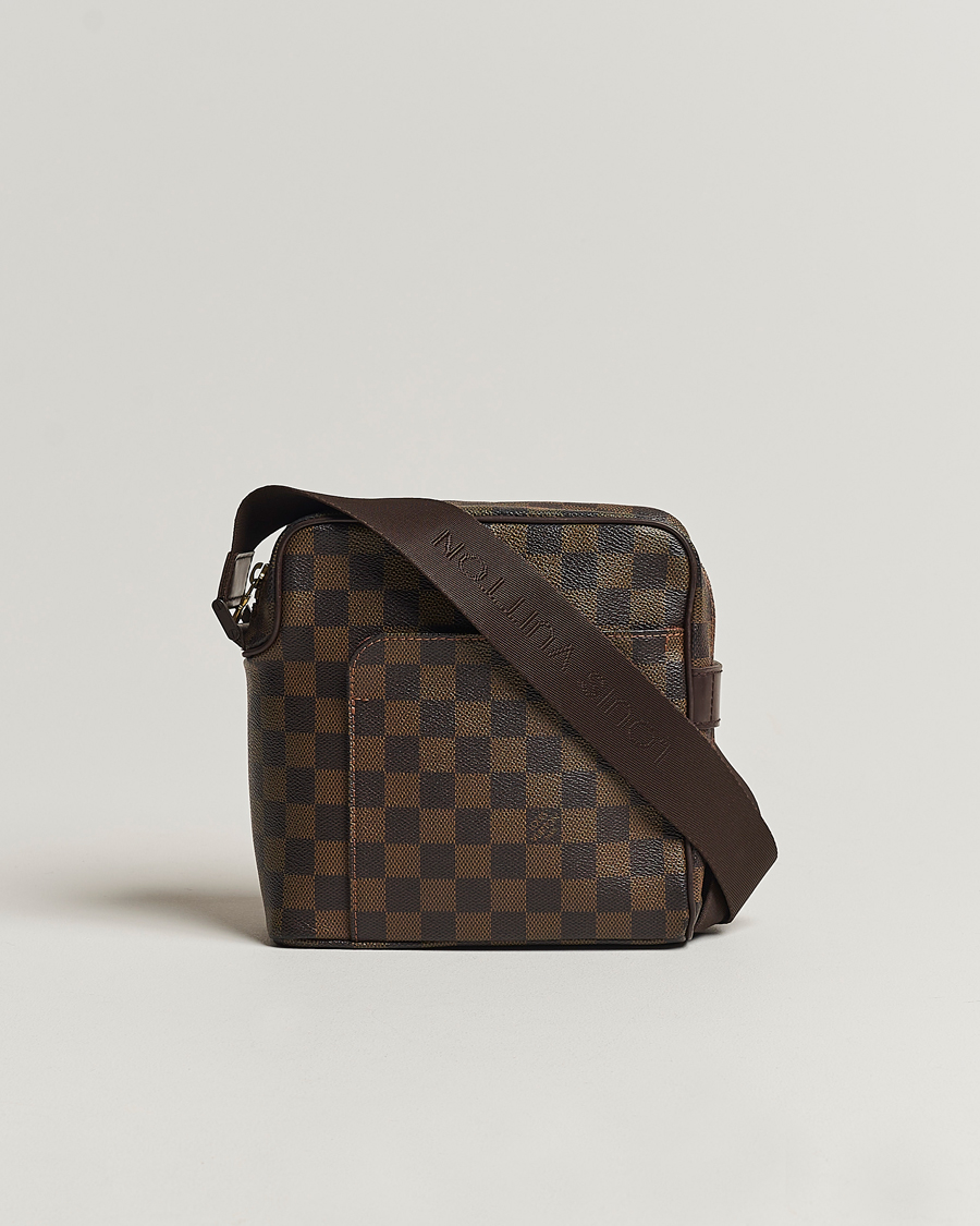 Herr | Louis Vuitton Pre-Owned Olaf Shoulder Bag Damier Ebene | Louis Vuitton Pre-Owned | Olaf Shoulder Bag Damier Ebene
