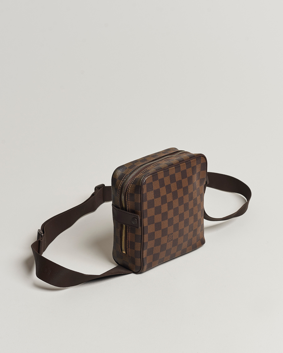 Herr | Louis Vuitton Pre-Owned Olaf Shoulder Bag Damier Ebene | Louis Vuitton Pre-Owned | Olaf Shoulder Bag Damier Ebene