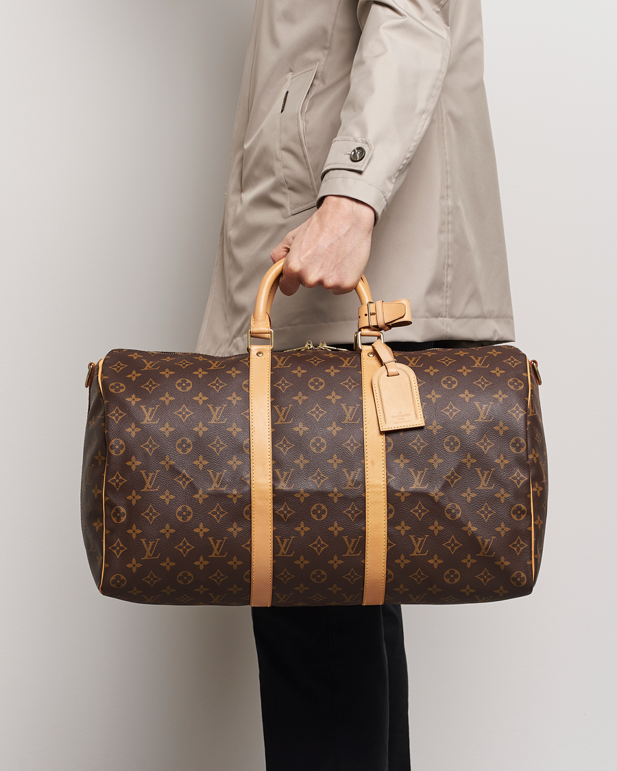 Herre | Pre-Owned & Vintage Bags | Louis Vuitton Pre-Owned | Keepall Bandoulière 50 Bag Monogram 