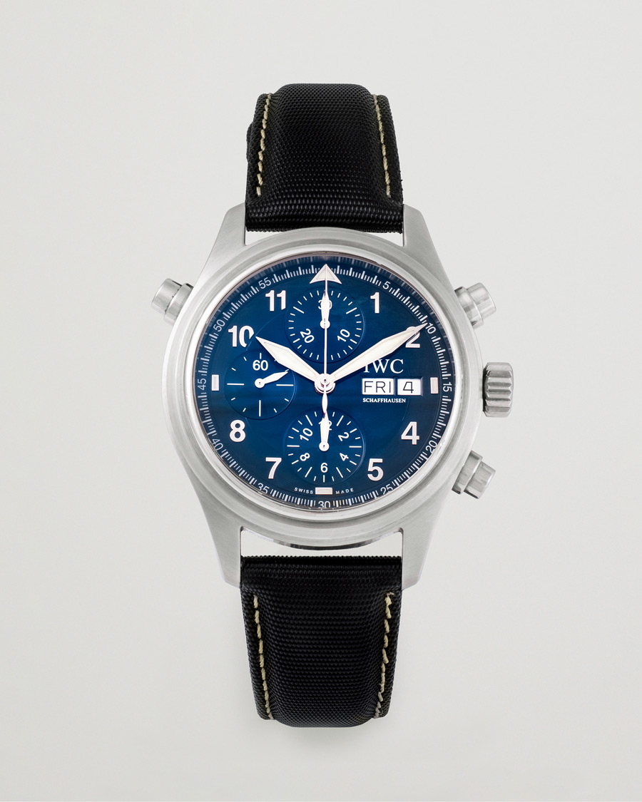 Herr | IWC Pre-Owned Doppelchronograph IW3713 Silver | IWC Pre-Owned | Doppelchronograph IW3713 Silver