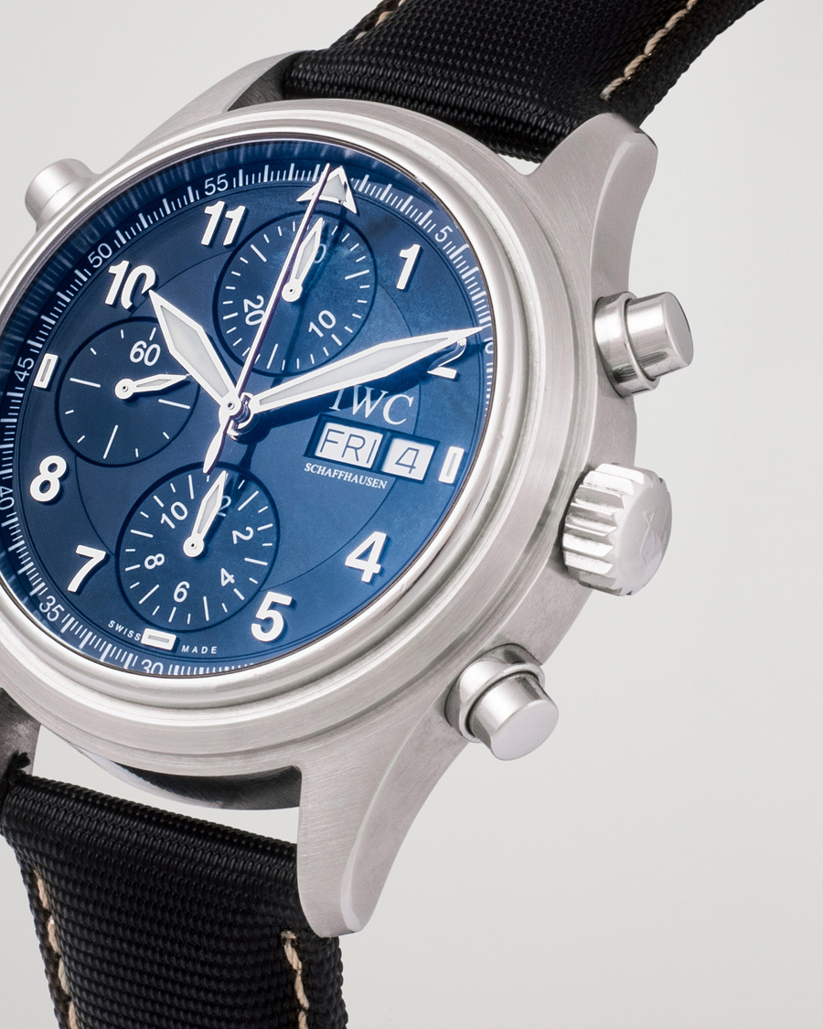 Herr | IWC Pre-Owned Doppelchronograph IW3713 Silver | IWC Pre-Owned | Doppelchronograph IW3713 Silver