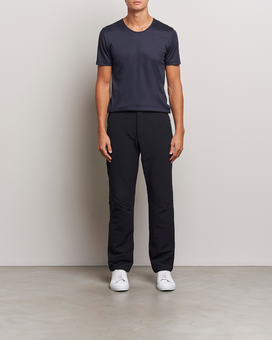Herr | T-Shirts | Zimmerli of Switzerland | Sea Island Cotton Crew Neck T-shirt Navy