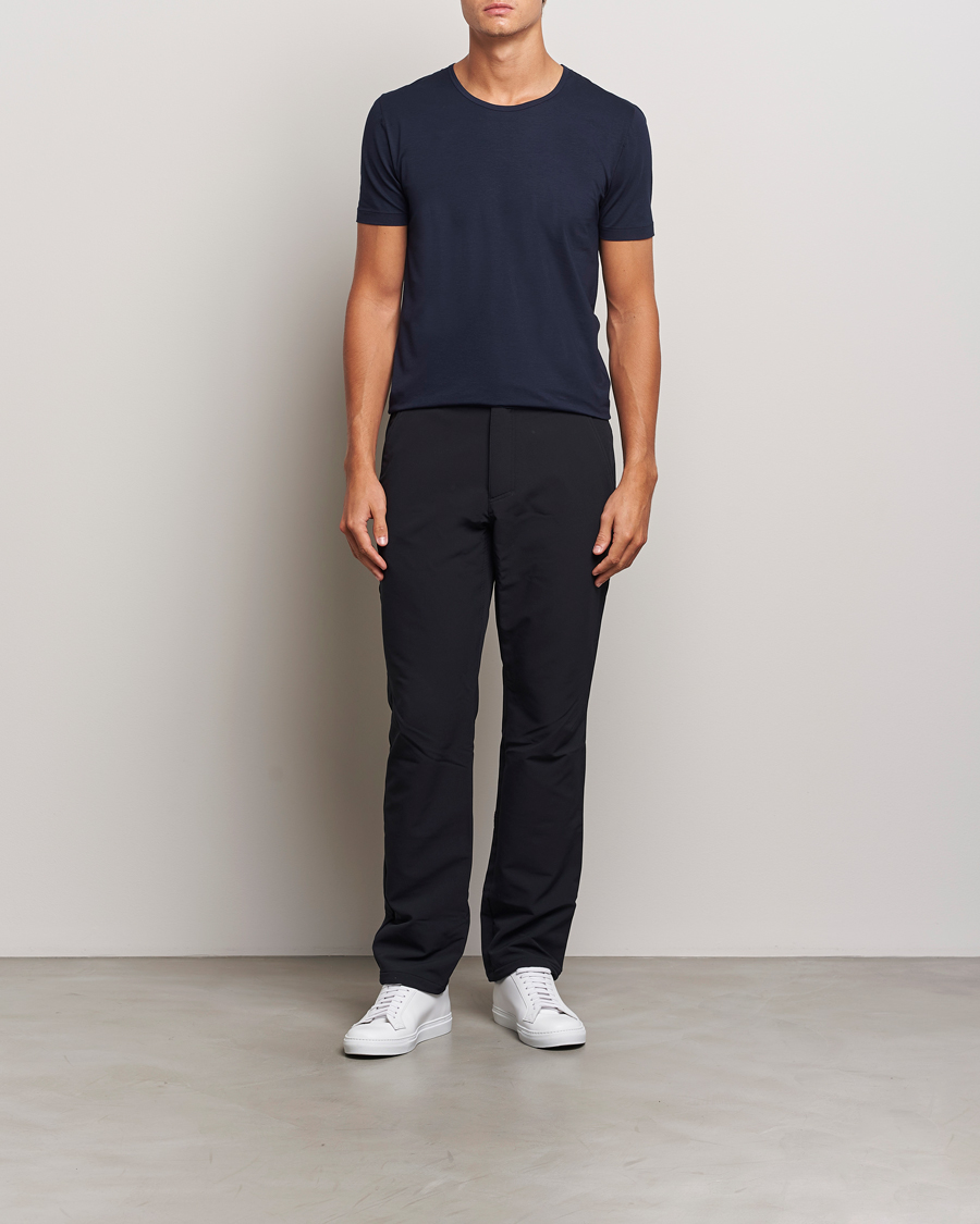 Herr | T-Shirts | Zimmerli of Switzerland | Pure Comfort Crew Neck T-shirt Navy