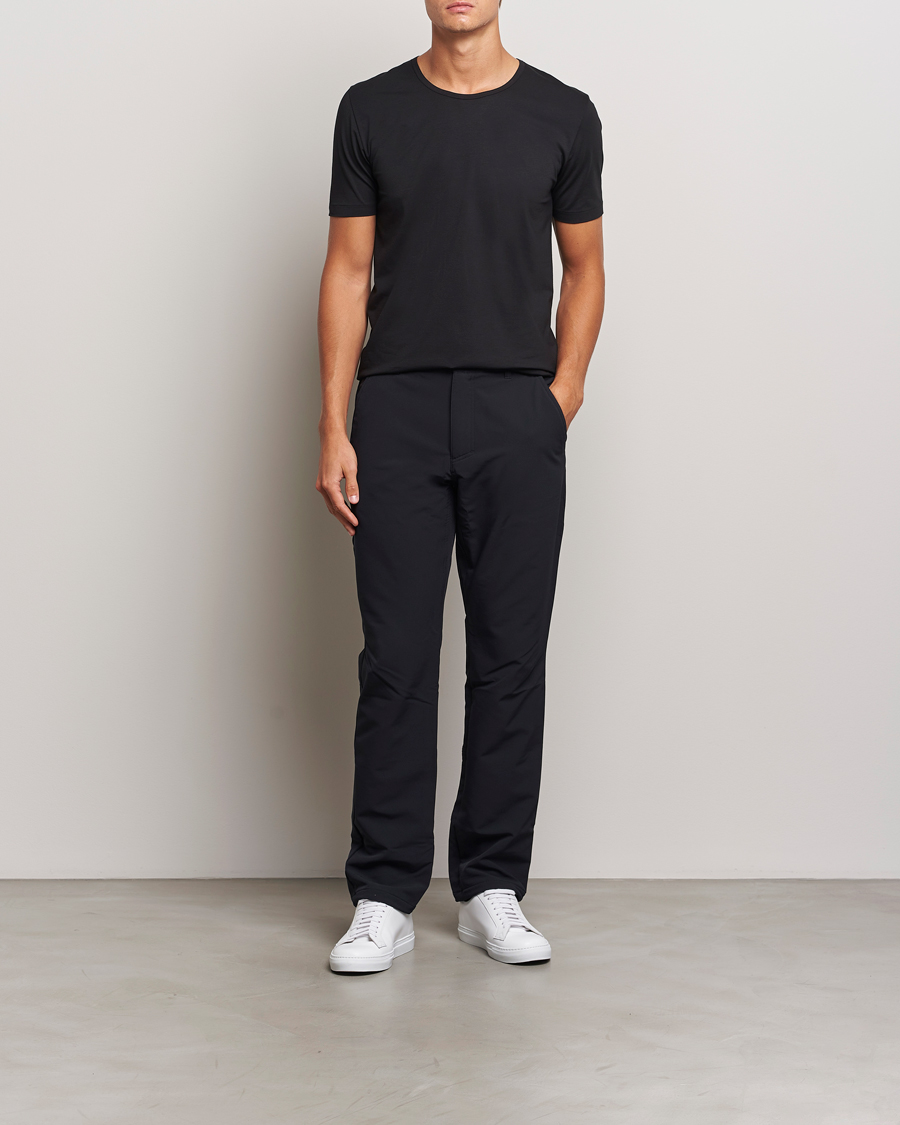 Herr | T-Shirts | Zimmerli of Switzerland | Pure Comfort Crew Neck T-shirt Black