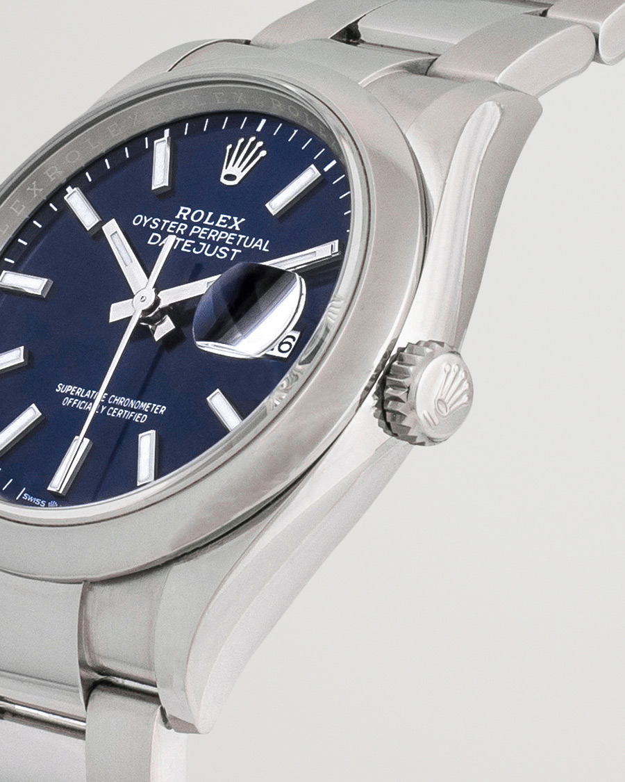 Herr | Rolex Pre-Owned Datejust Blue 126200 Silver | Rolex Pre-Owned | Datejust Blue 126200 Silver