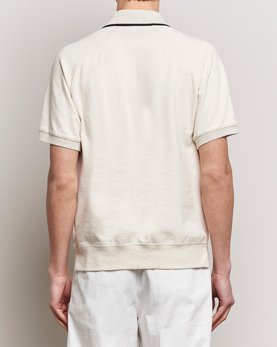 Herr | Pikéer | BEAMS PLUS | Half Zip Light Fleece Polo Oatmeal