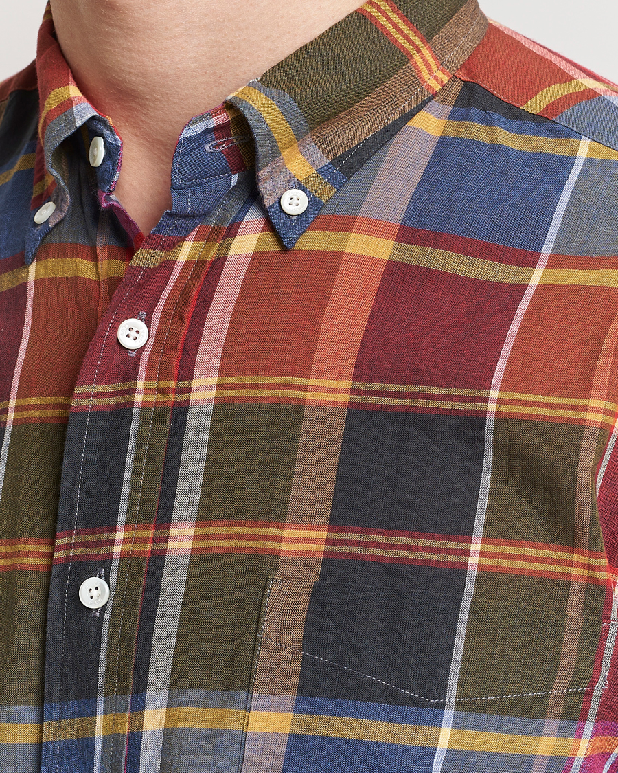Herr | Skjortor | BEAMS PLUS | Button Down Madras Shirt Red Check