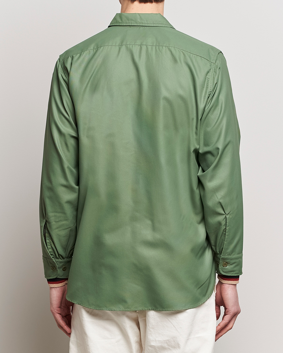Herr | Skjortor | BEAMS PLUS | Work Micro Nylon Overshirt Olive