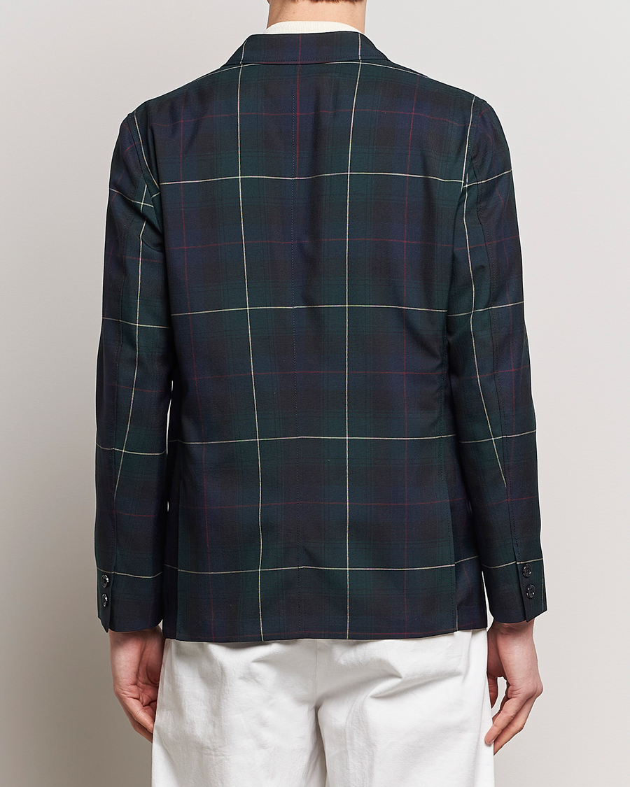 Herr | Kavajer | BEAMS PLUS | Double Breasted Plaid Wool Blazer Green Plaid