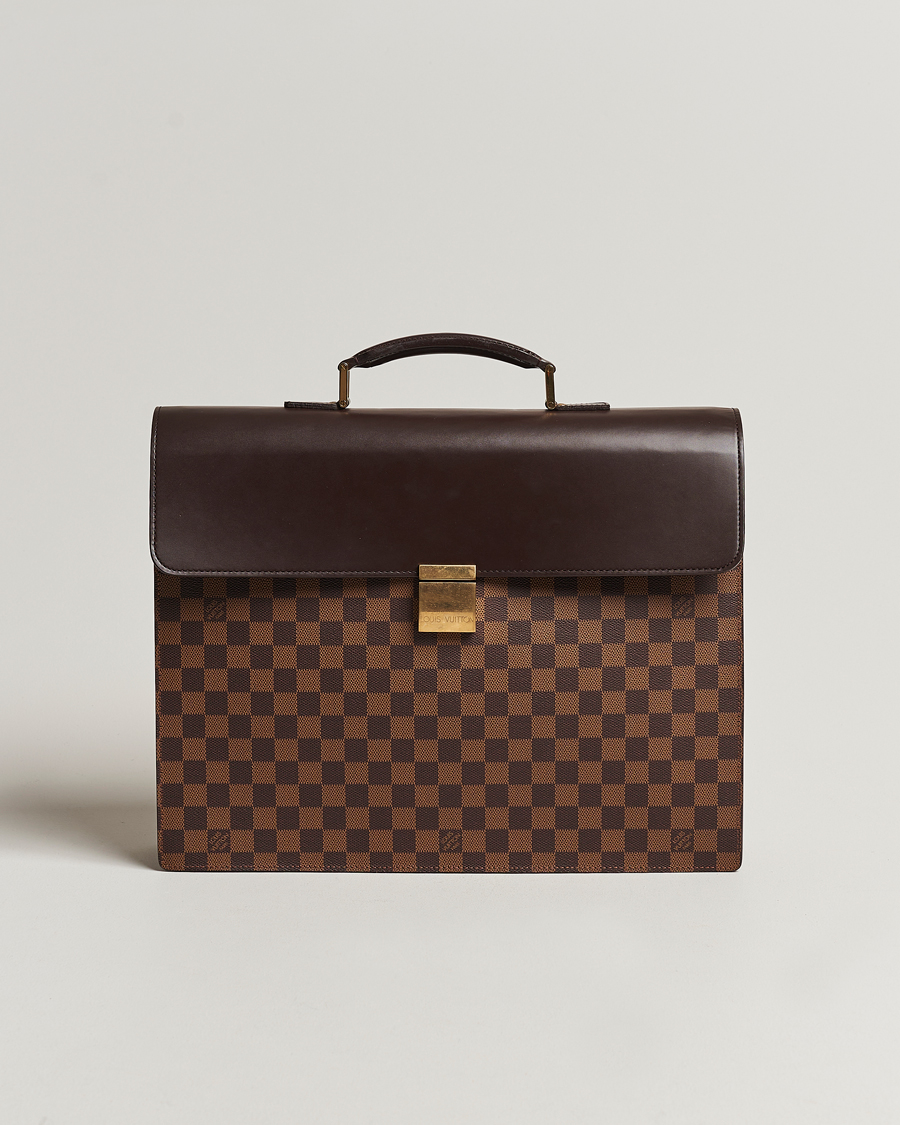 Herr | Louis Vuitton Pre-Owned Altona Briefcase Damier Ebene | Louis Vuitton Pre-Owned | Altona Briefcase Damier Ebene