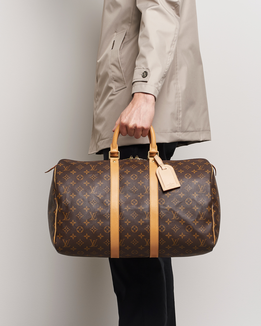 Men | Pre-Owned & Vintage Bags | Louis Vuitton Pre-Owned | Keepall 45 Bag Monogram 