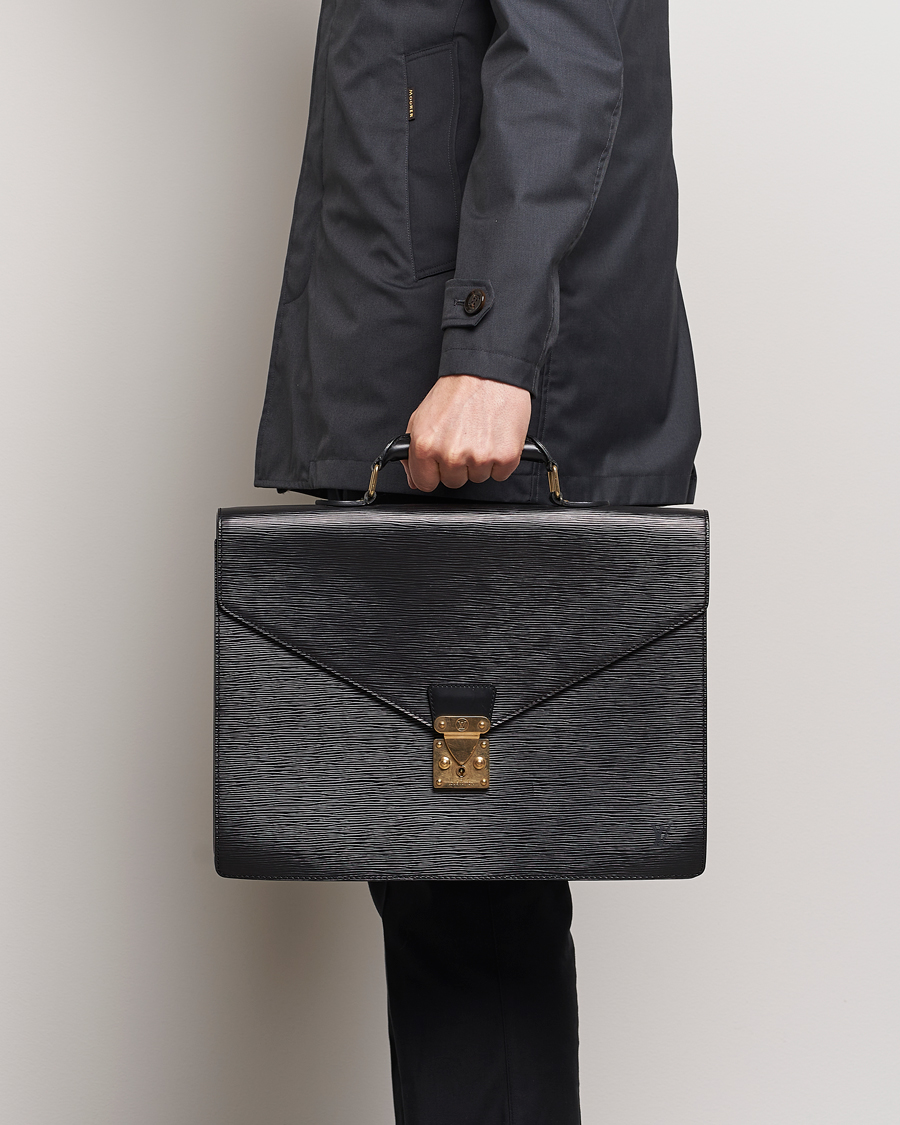 Herr | Louis Vuitton Pre-Owned Serviette Conseiller EPI Leather Briefcase | Louis Vuitton Pre-Owned | Serviette Conseiller EPI Leather Briefcase