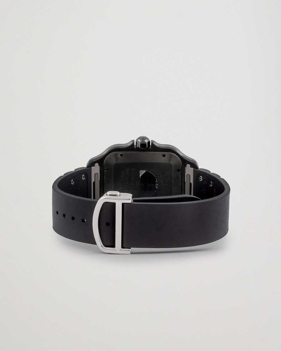 Herr | Cartier Pre-Owned Santos De Cartier Steel WSSA0039 Black | Cartier Pre-Owned | Santos De Cartier Steel WSSA0039 Black