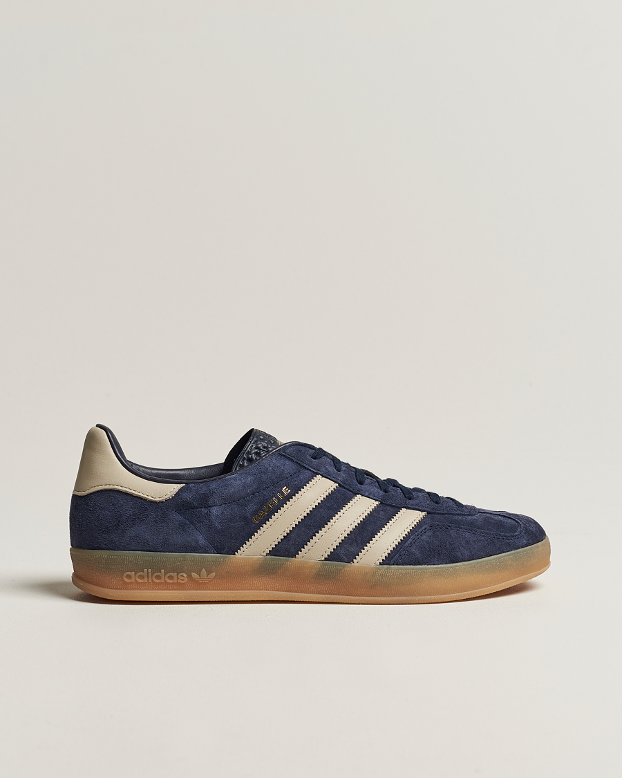 Herr | adidas Originals Gazelle Indoor Sneaker Blue/Beige | adidas Originals | Gazelle Indoor Sneaker Blue/Beige