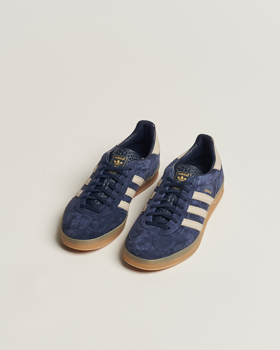 Herr | adidas Originals Gazelle Indoor Sneaker Blue/Beige | adidas Originals | Gazelle Indoor Sneaker Blue/Beige