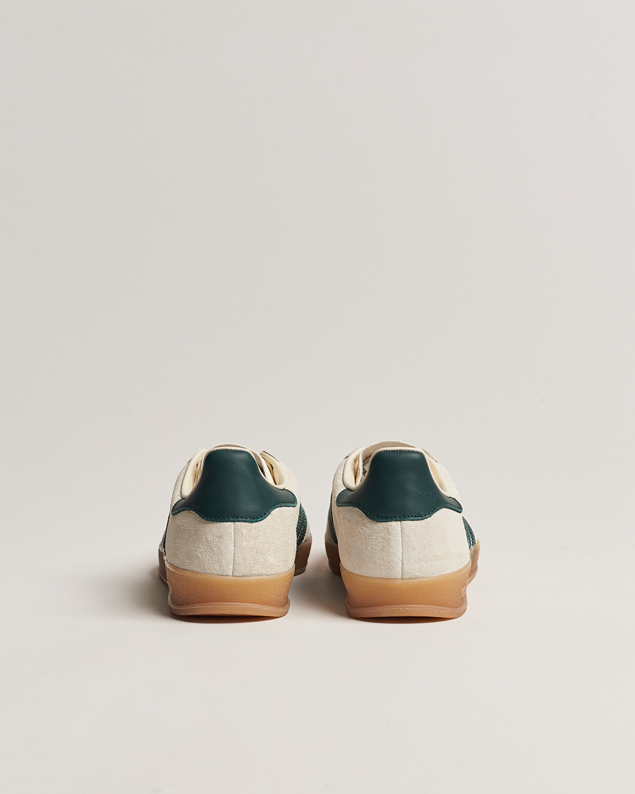 Herr | adidas Originals Gazelle Indoor Sneaker White/Green | adidas Originals | Gazelle Indoor Sneaker White/Green