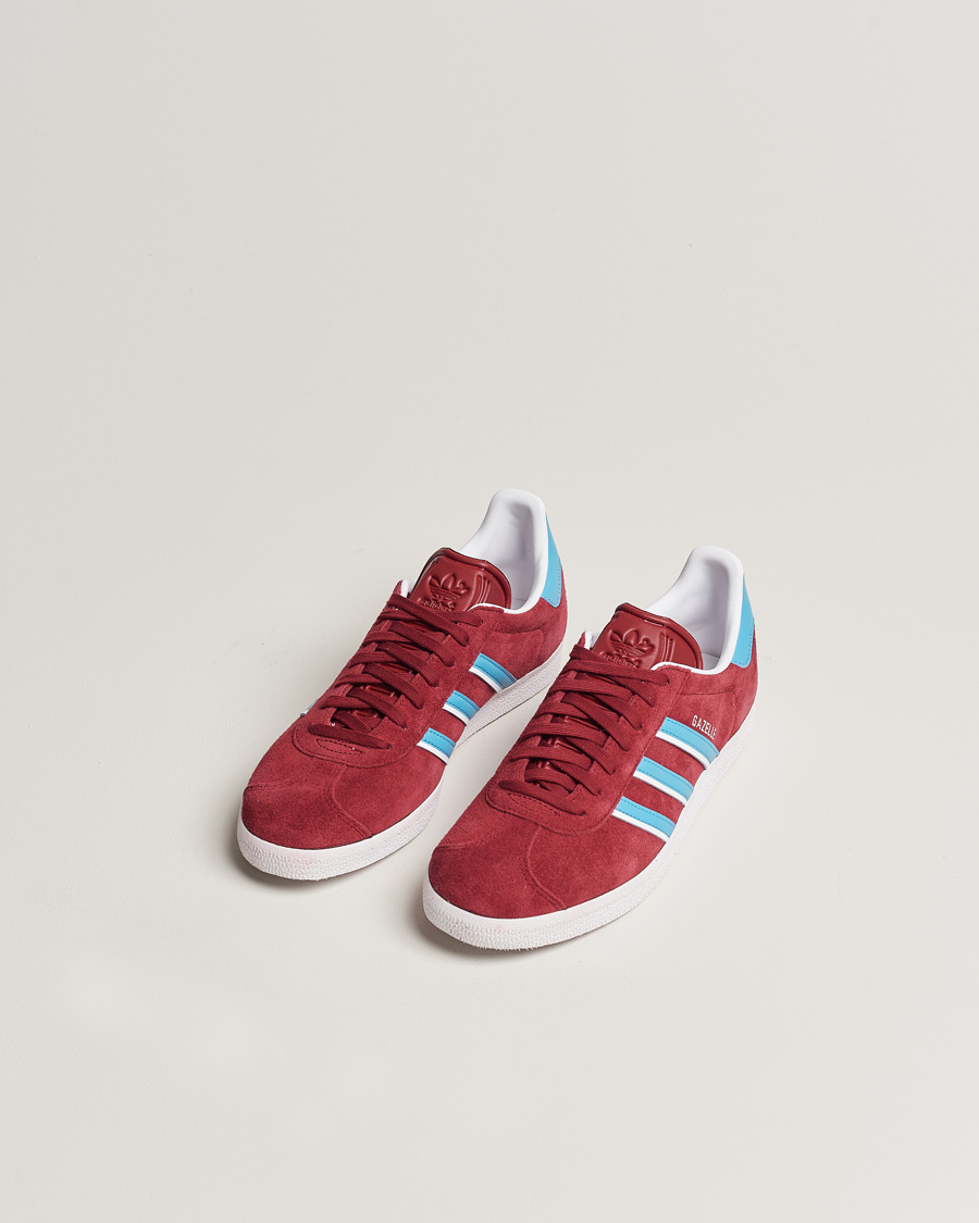 Herr | Skor | adidas Originals | Gazelle Sneaker Burgundy/Blue