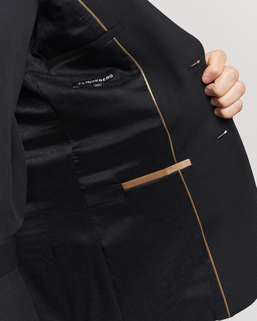 Herr | Kavajer | J.Lindeberg | Hopper Active Hopsack Blazer Black