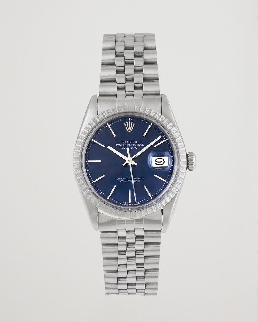 Herr | Rolex Pre-Owned Datejust 16030 Oyster Perpetual Blue Silver | Rolex Pre-Owned | Datejust 16030 Oyster Perpetual Blue Silver