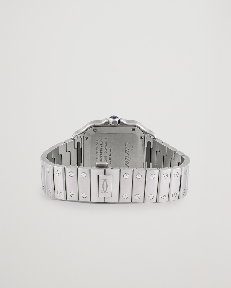 Herr | Cartier Pre-Owned Santos De Cartier Steel WSSA0029 Silver | Cartier Pre-Owned | Santos De Cartier Steel WSSA0029 Silver