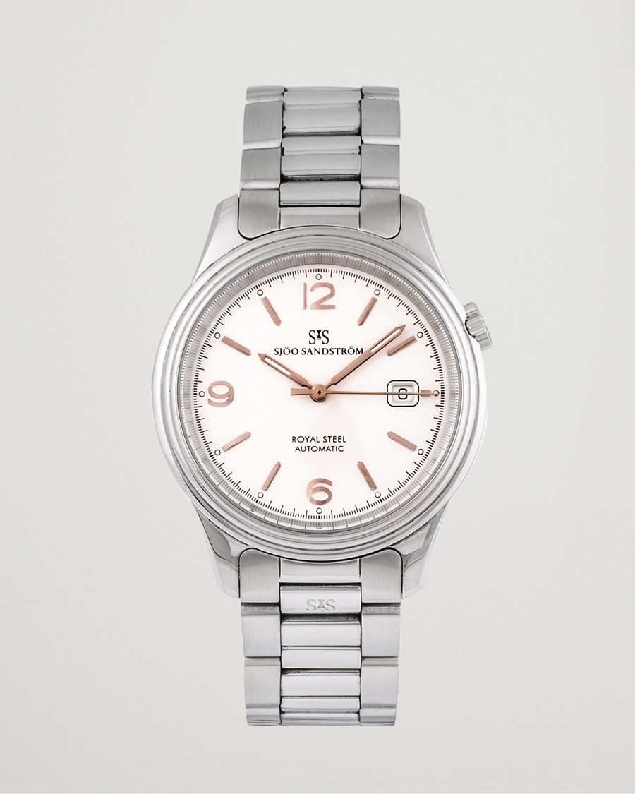 Herr | Sjöö Sandström Pre-Owned Royal Steel Classic 41mm Silver | Sjöö Sandström Pre-Owned | Royal Steel Classic 41mm Silver
