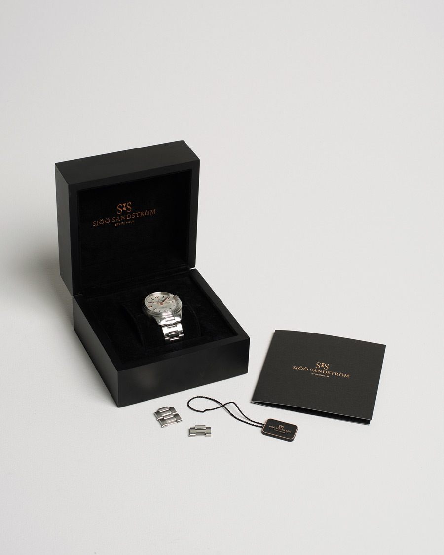 Herr | Sjöö Sandström Pre-Owned Royal Steel Classic 41mm Silver | Sjöö Sandström Pre-Owned | Royal Steel Classic 41mm Silver