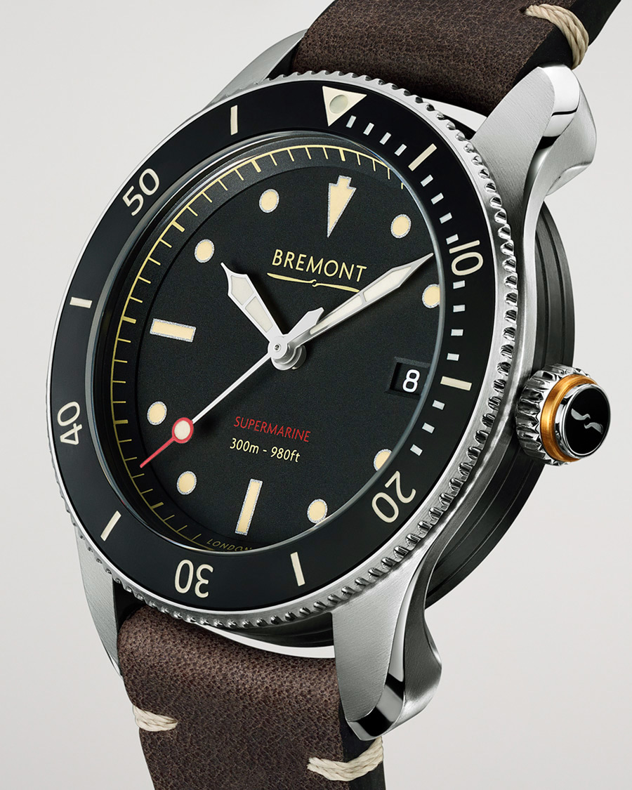 Herr | Bremont Pre-Owned S301 Supermarine 40mm Black Dial Silver | Bremont Pre-Owned | S301 Supermarine 40mm Black Dial Silver