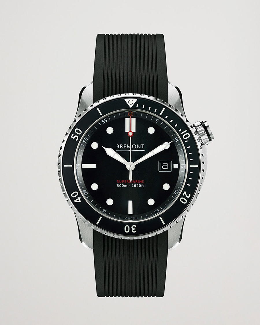 Herr | Bremont Pre-Owned S500 Supermarine 43mm Black Dial Silver | Bremont Pre-Owned | S500 Supermarine 43mm Black Dial Silver