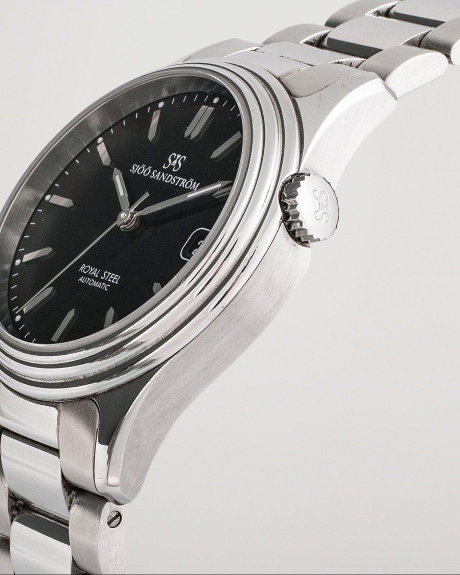 Herr | Sjöö Sandström Pre-Owned Royal Steel Classic 36mm 1636-1 Silver | Sjöö Sandström Pre-Owned | Royal Steel Classic 36mm 1636-1 Silver